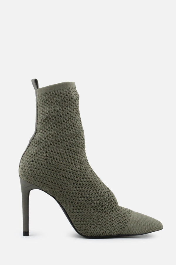 Zara Sock Stilettos Ankle Boots | Textile