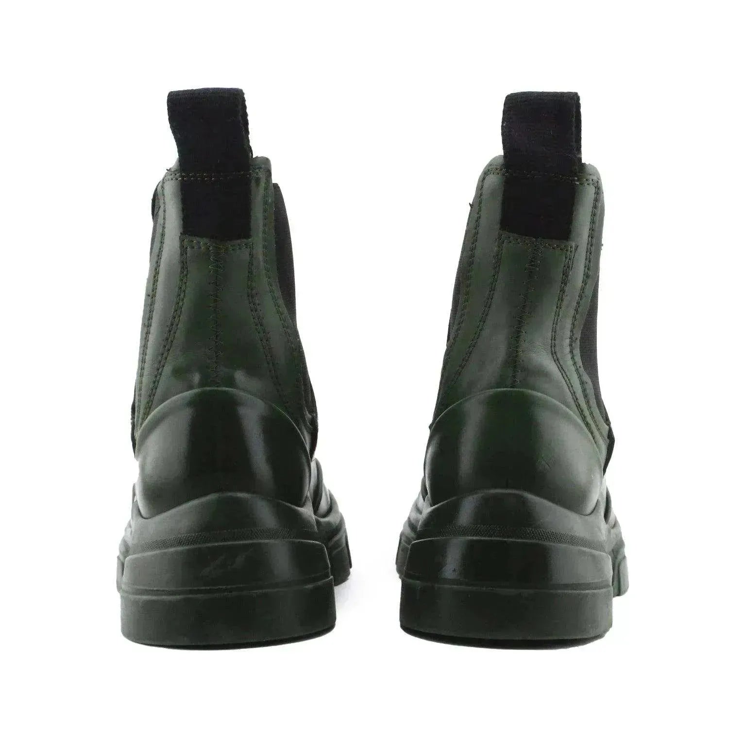 Zara Stretchable Combat Boots | 100% Authentic Leather - sundaybazar