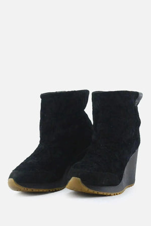 European Brand Wedges Boots | Suede - sundaybazar