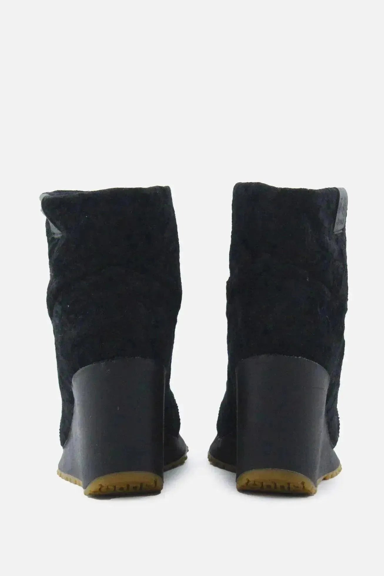 European Brand Wedges Boots | Suede - sundaybazar