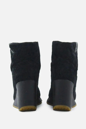 European Brand Wedges Boots | Suede - sundaybazar