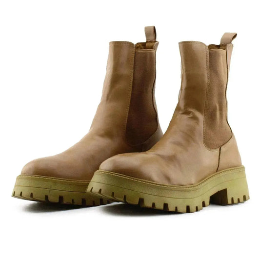 Pull & Bear Stretchable Ankle Boots | 100% Authentic Leather - sundaybazar