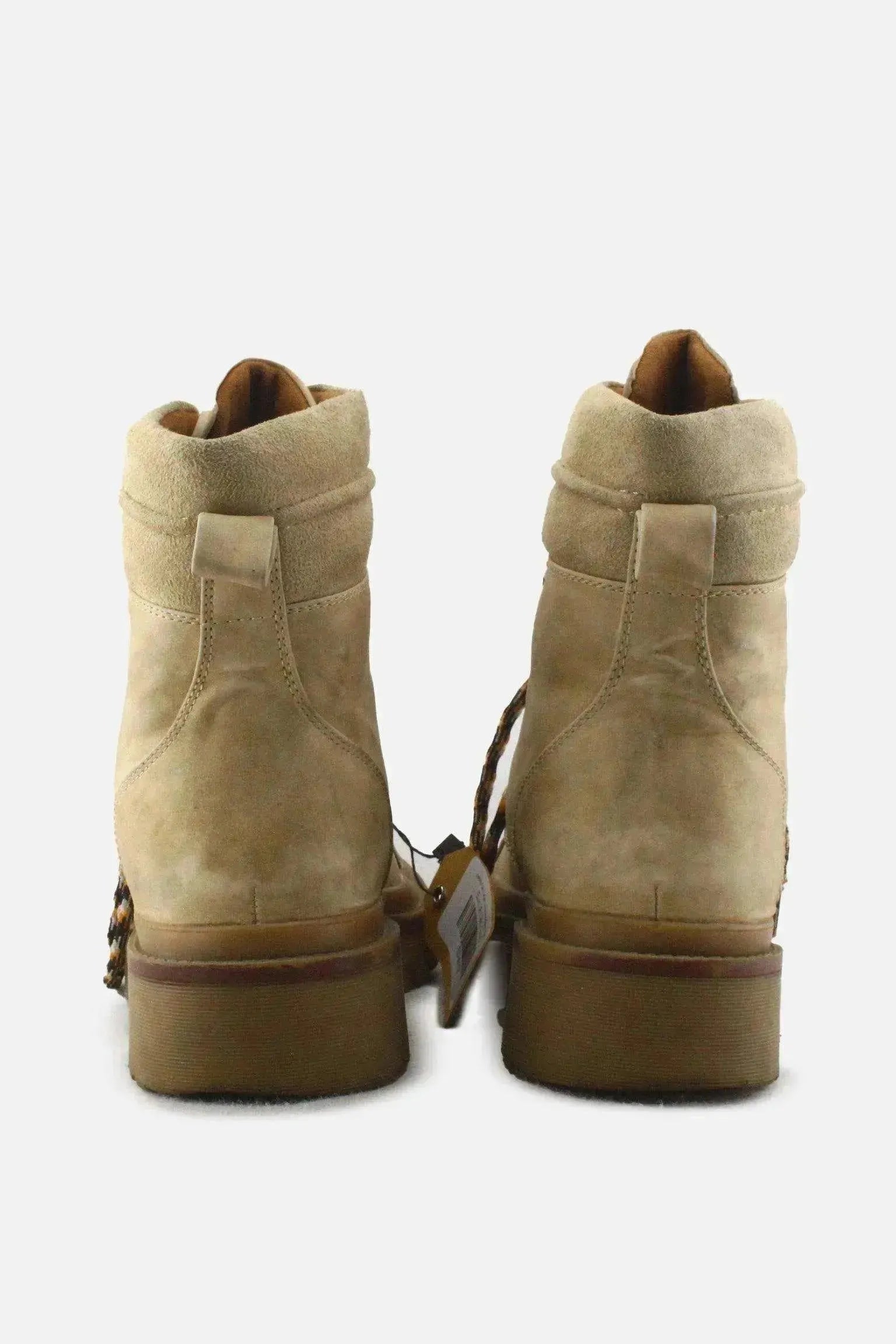 Jenny Fairy Laces Combat Ankle Boots | Suede - sundaybazar