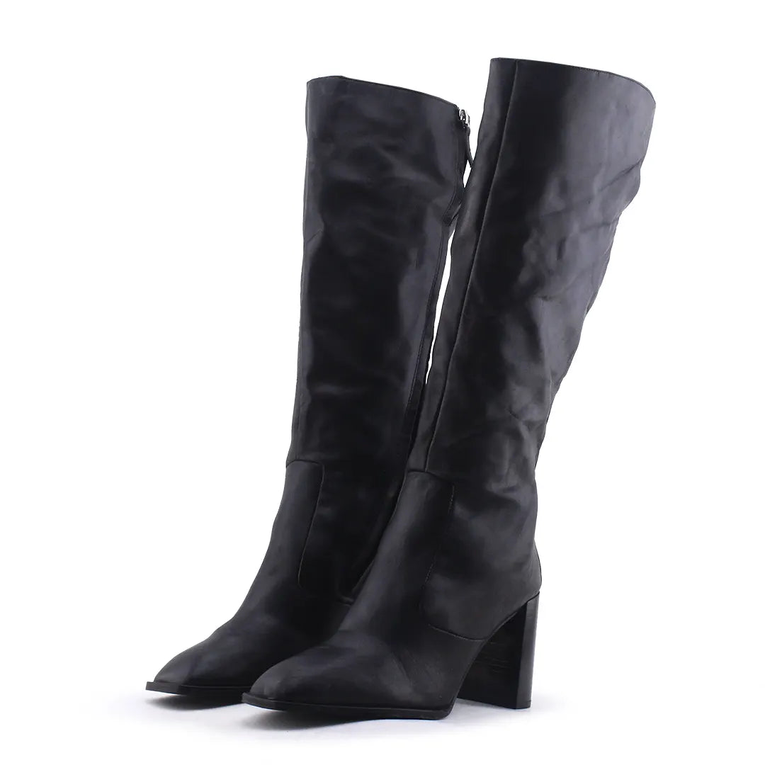 Zara Zipper Knee High Boot | 100% Authentic Leather