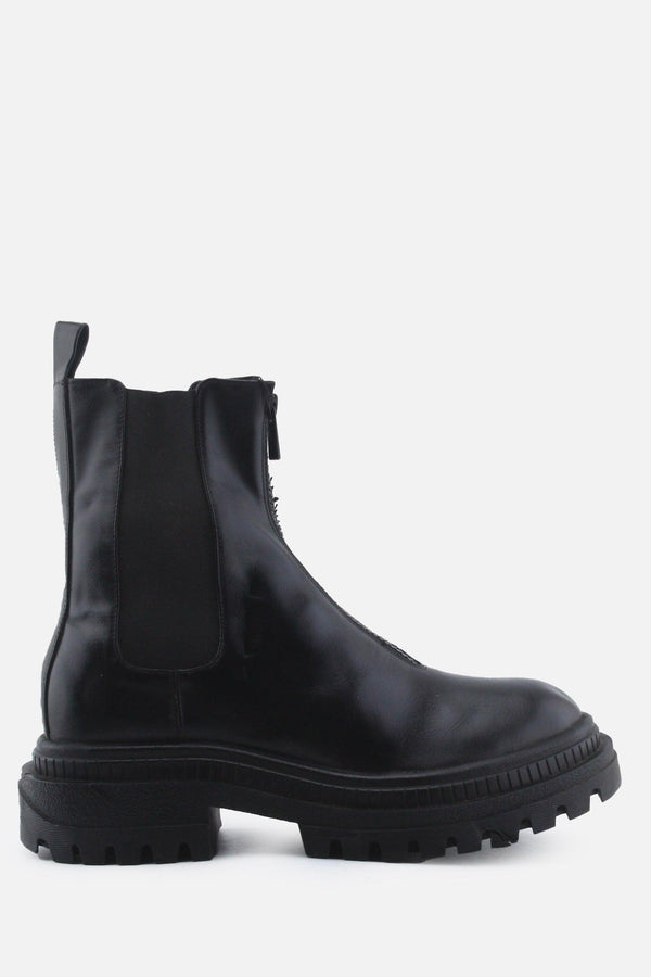 Bershka Zipper Stretchable Ankle Boots | 100% Authentic Leather