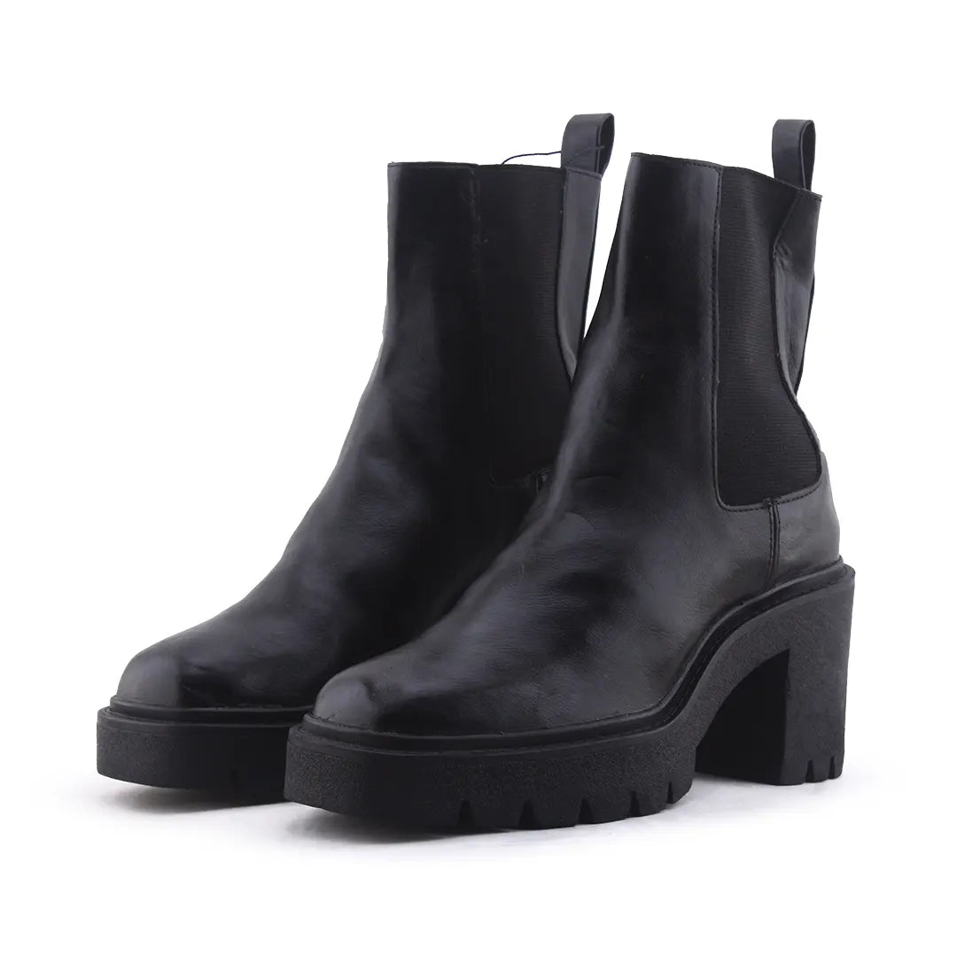Pull & Bear Stretchable Ankle Boot | 100% Authentic Leather