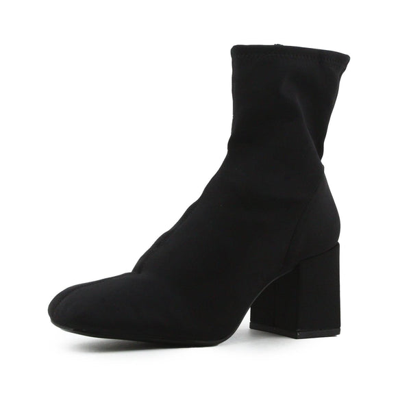 Zara Zipper Block Heels Sock Boots | Textile