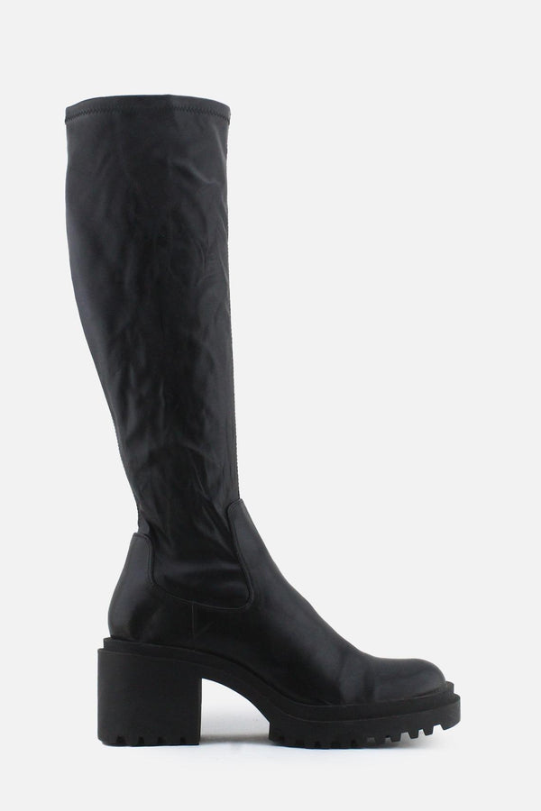 Zara Zipper Block Knee High Boots | 100% Authentic Leather