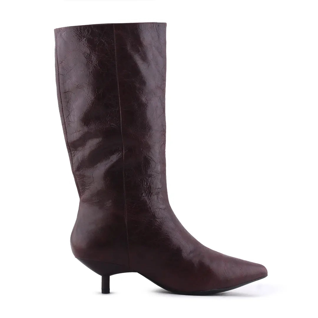 Mango Zipper Ankle Boot | 100% Authentic Leather