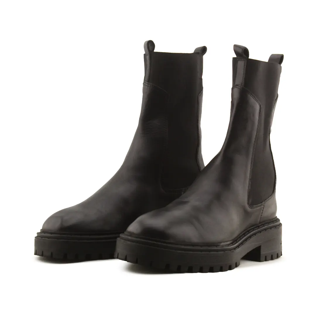 Massimo Dutti Stretchable Ankle Boots | 100% Authentic Leather