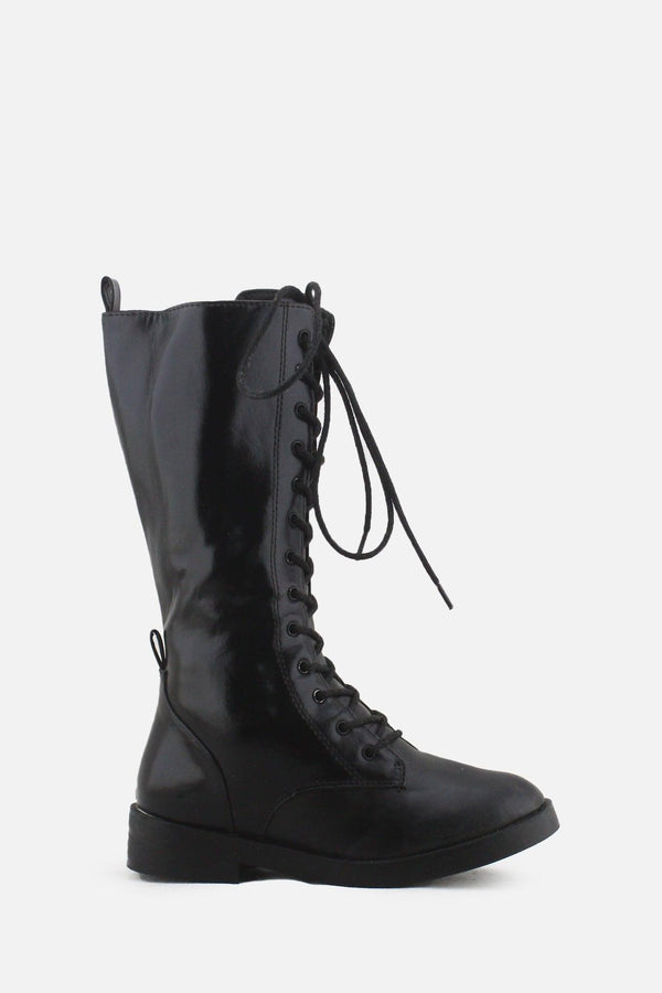 Zara Zipper Laces Combat Boots | 100% Authentic Leather