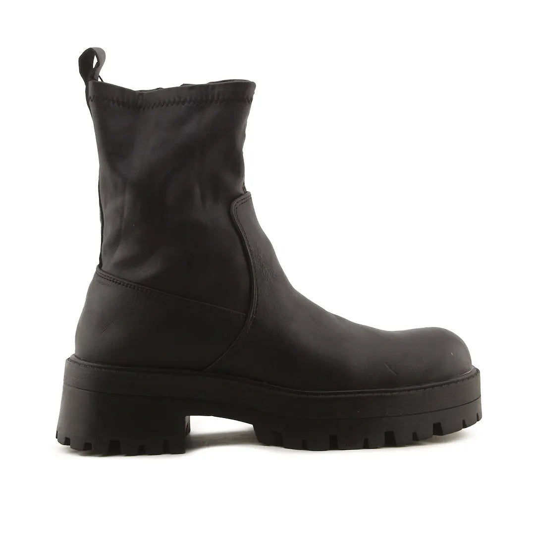 Pull & Bear Zipper Stretchable Ankle Boot | 100% Authentic Leather