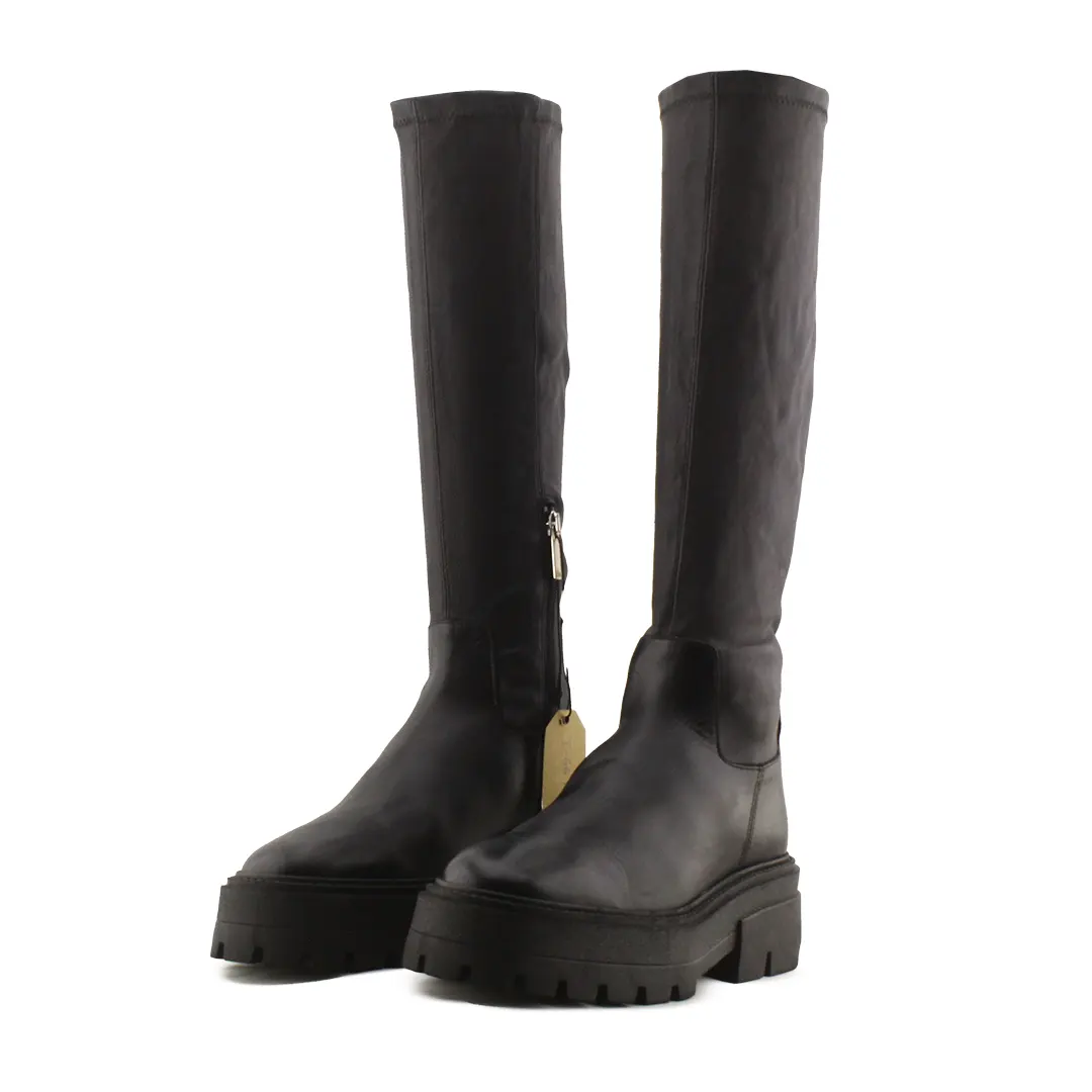 Zara Zipper Knee High Boot | 100% Authentic Leather