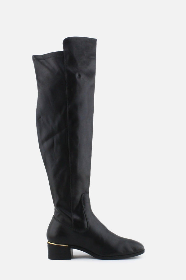 Zara Zipper Block Over The Knee High Boots | 100% Authentic Leather