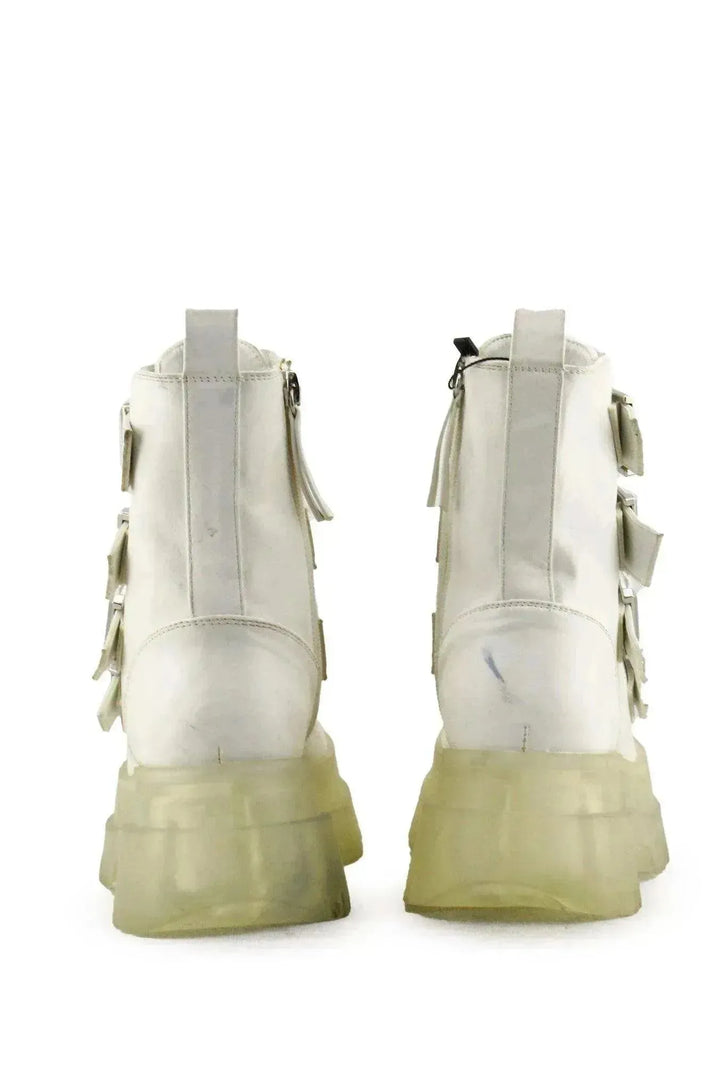 Bershka Zipper Buckle Straps Ankle Boots | 100% Authentic Leather - sundaybazar