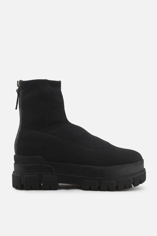 Bershka Zipper Sock Boots | Textile