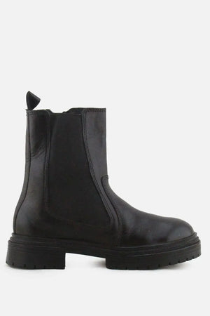 Zara Zipper Stretchable Ankle Boots | 100% Authentic Leather - sundaybazar