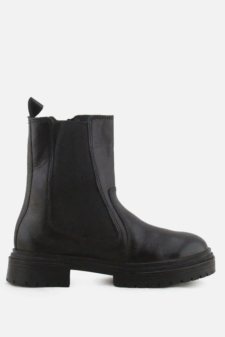 Zara Zipper Stretchable Ankle Boots | 100% Authentic Leather - sundaybazar