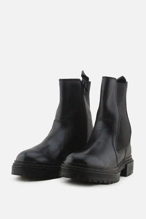 Zara Zipper Stretchable Ankle Boots | 100% Authentic Leather - sundaybazar