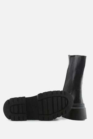 Pull & Bear Stretchable Ankle Boots | 100% Authentic Leather - sundaybazar