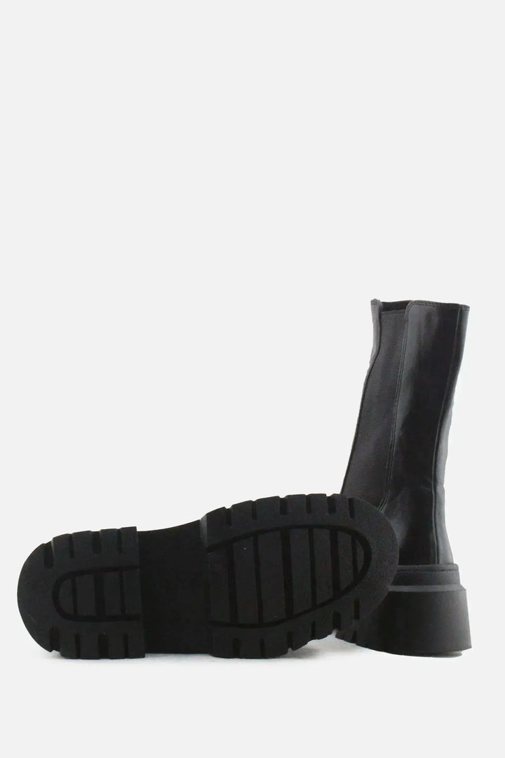 Pull & Bear Stretchable Ankle Boots | 100% Authentic Leather - sundaybazar