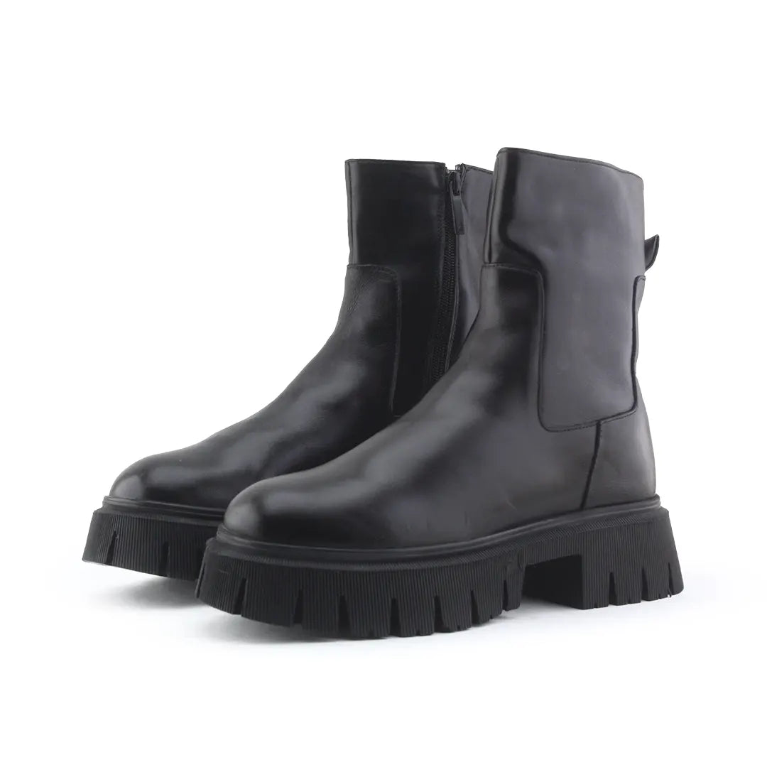 Zara Zipper Ankle Boot | 100% Authentic Leather