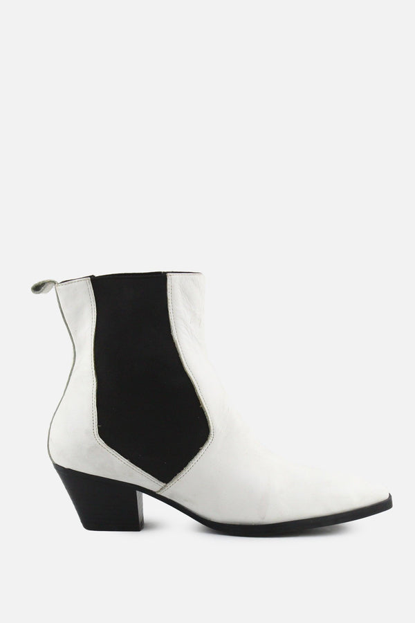 Zara Stretchable Block Ankle Boots | 100% Authentic Leather