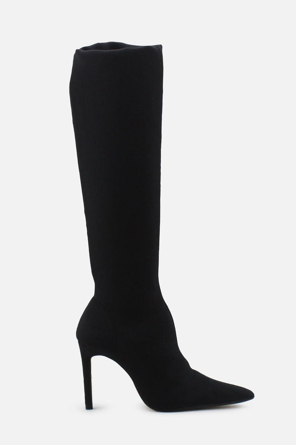 Zara Zipper Over The Knee High Boots | Textile