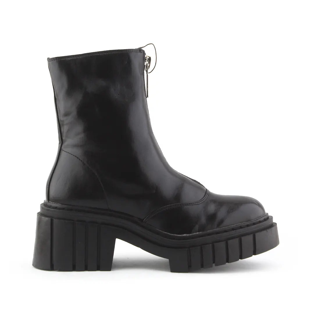 Stradivarius Zipper Ankle Boot | 100% Authentic Leather