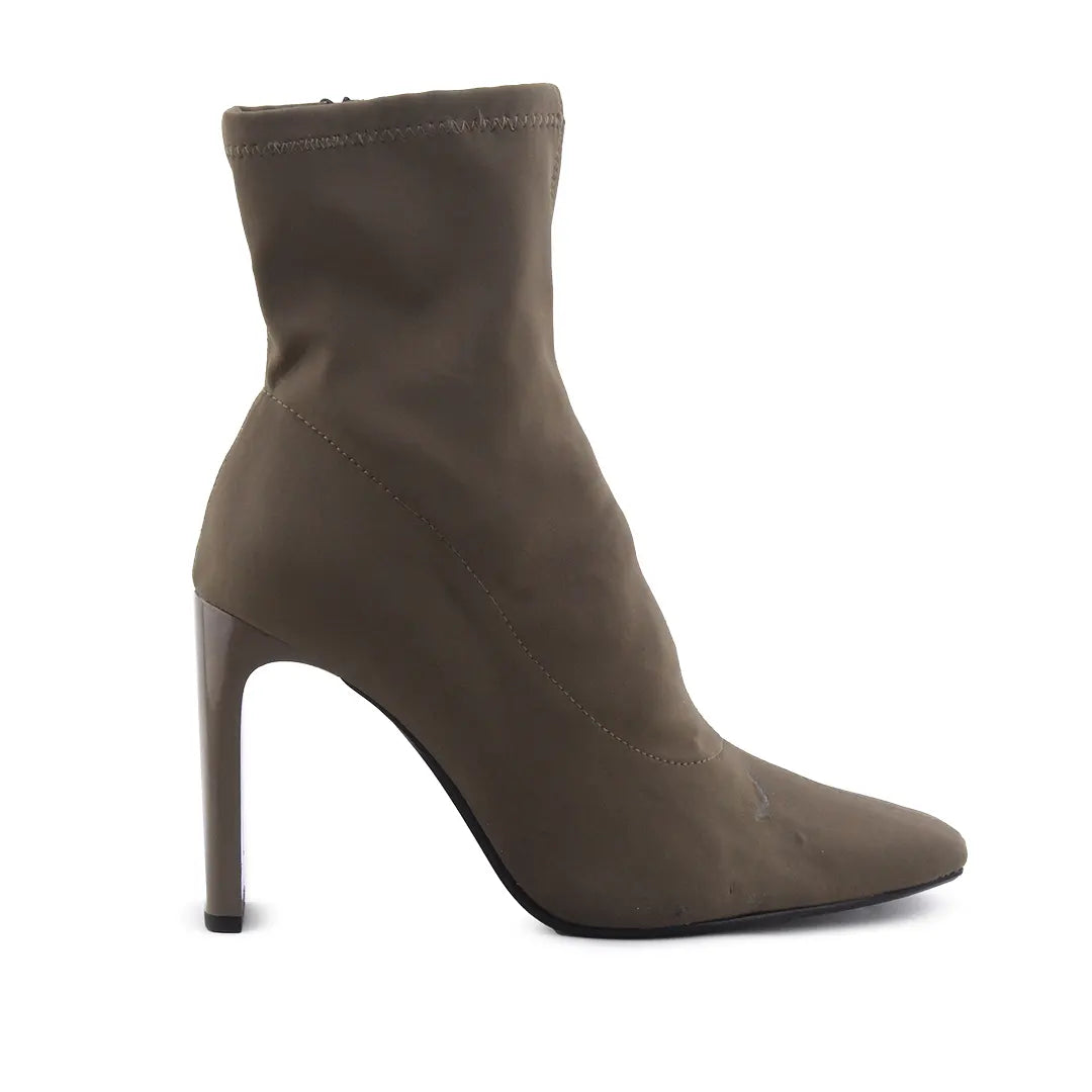 Zara Zipper Textile Ankle Boot