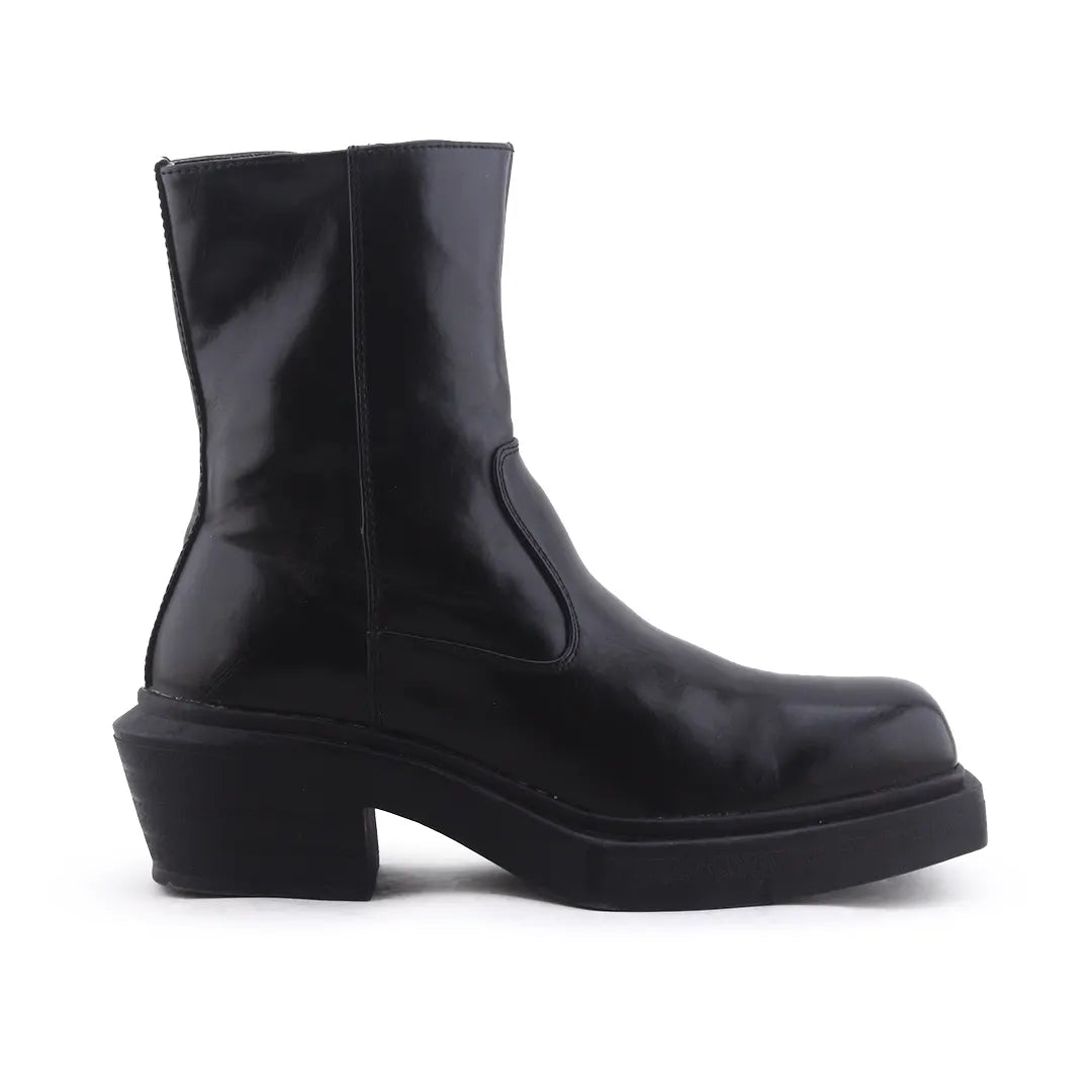 Bershka Zipper Ankle Boot | 100% Authentic Leather