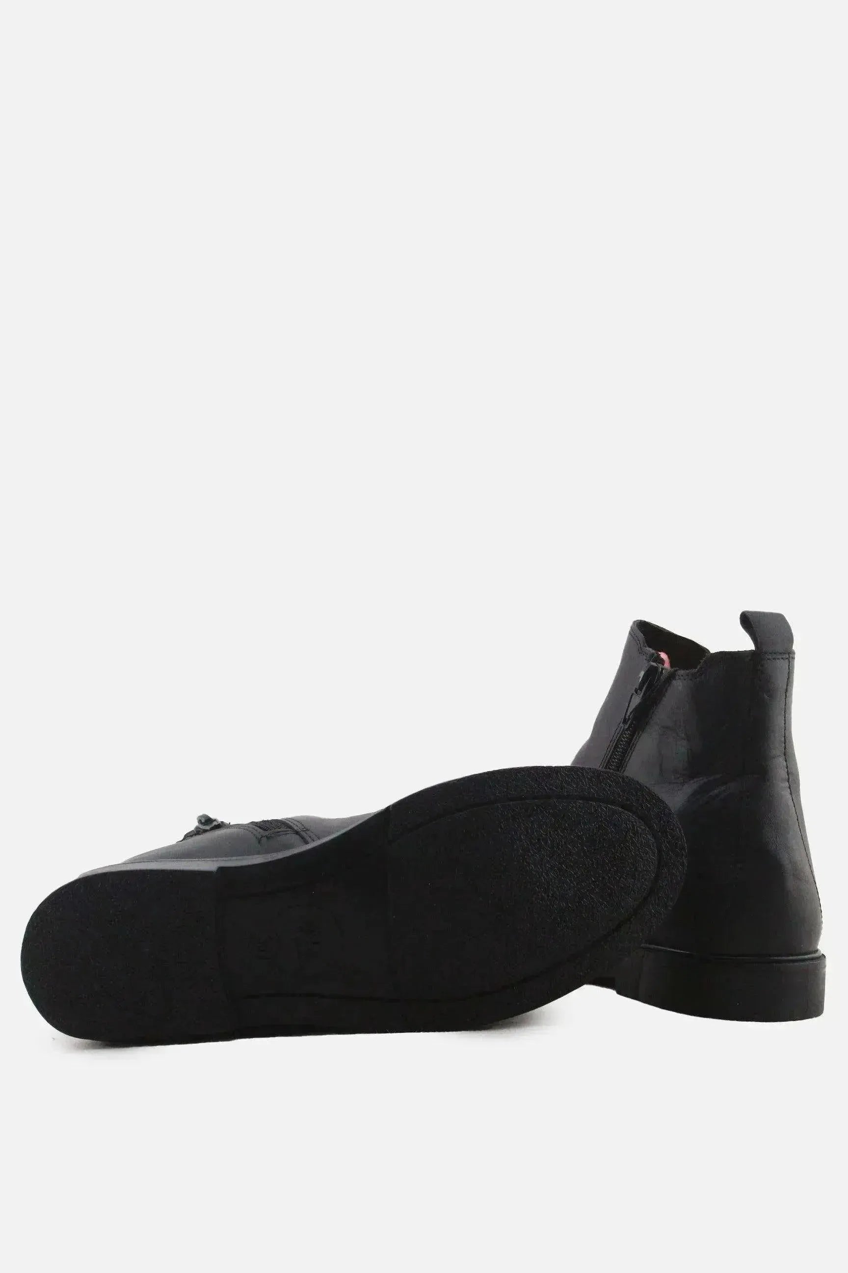 Zara Zipper Stretchable Chelsea Ankle Boots | 100% Authentic Leather - sundaybazar