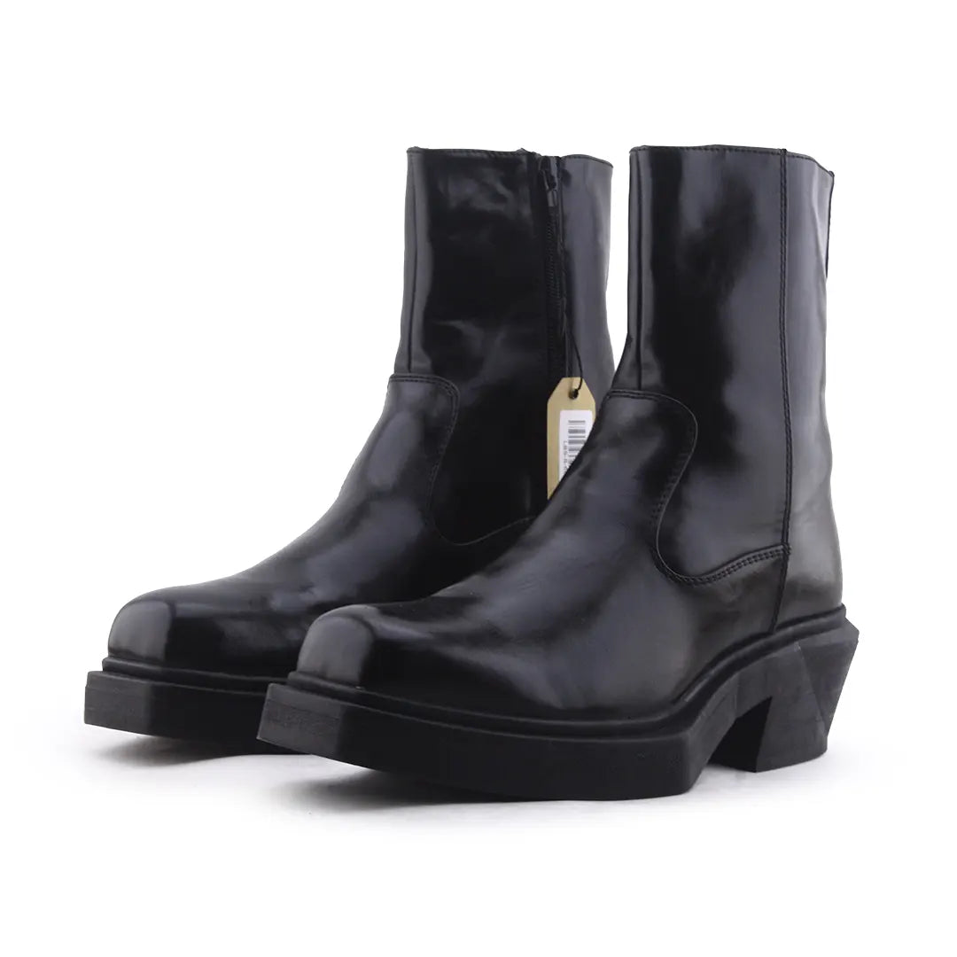 Bershka Zipper Ankle Boot | 100% Authentic Leather