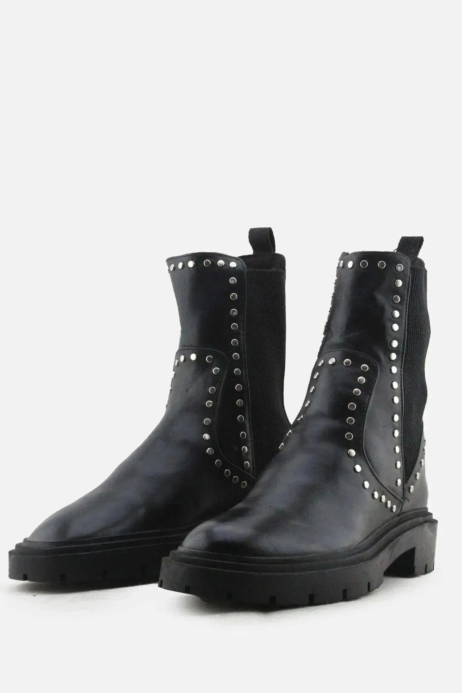Zara Stretchable Ankle Boots | 100% Authentic Leather - sundaybazar