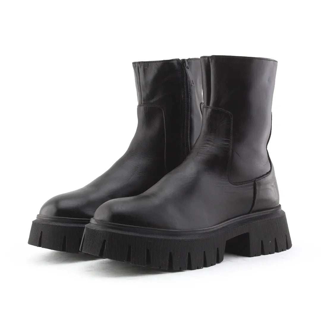 Zara Zipper Ankle Boot | 100% Authentic Leather