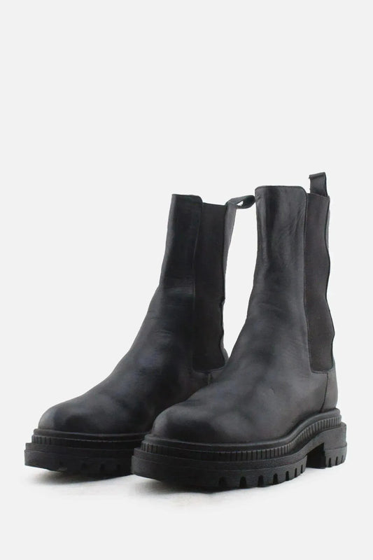 Bershka Stretchable Ankle Boots | 100% Authentic Leather - sundaybazar