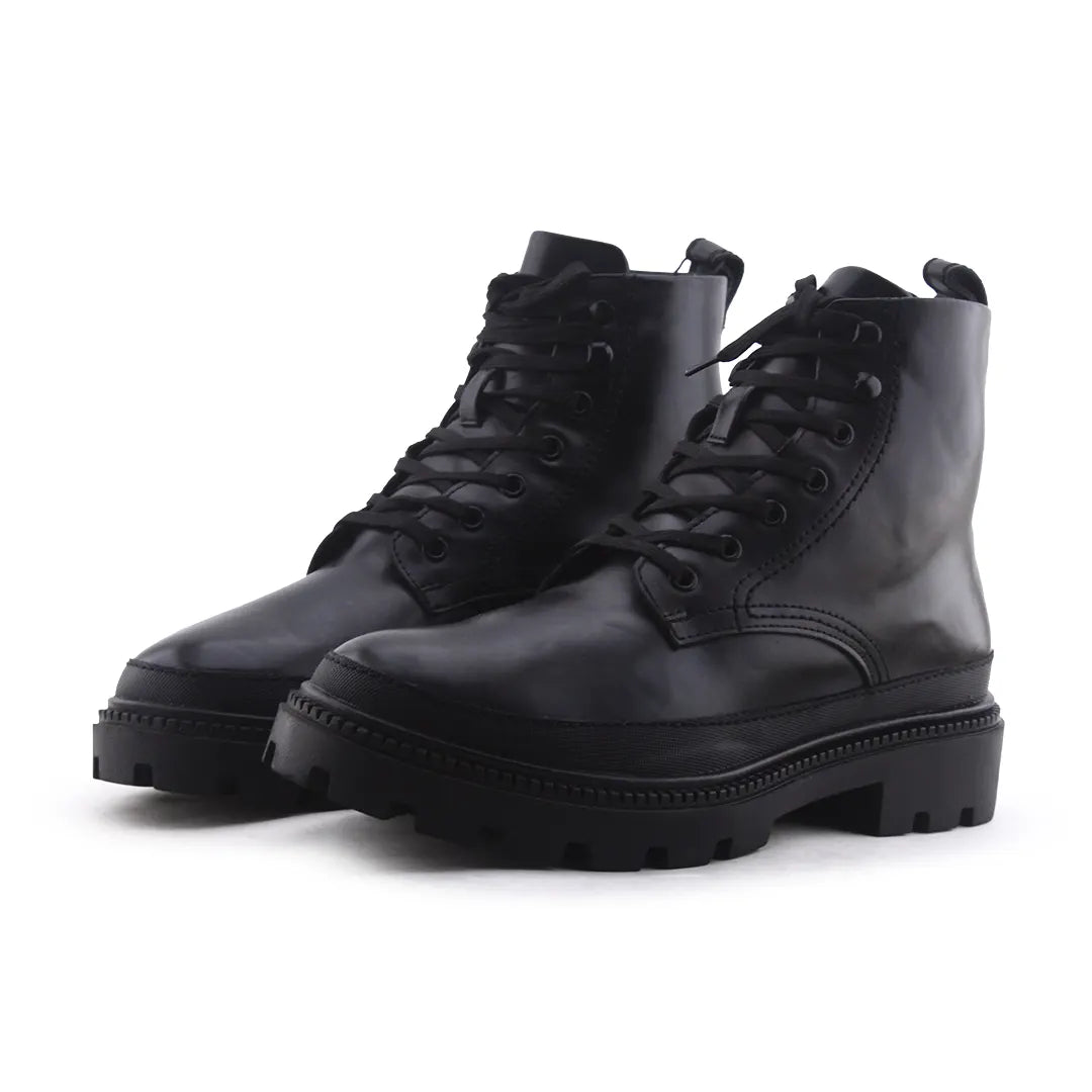 Zara Lace Up Ankle Boot | 100% Authentic Leather