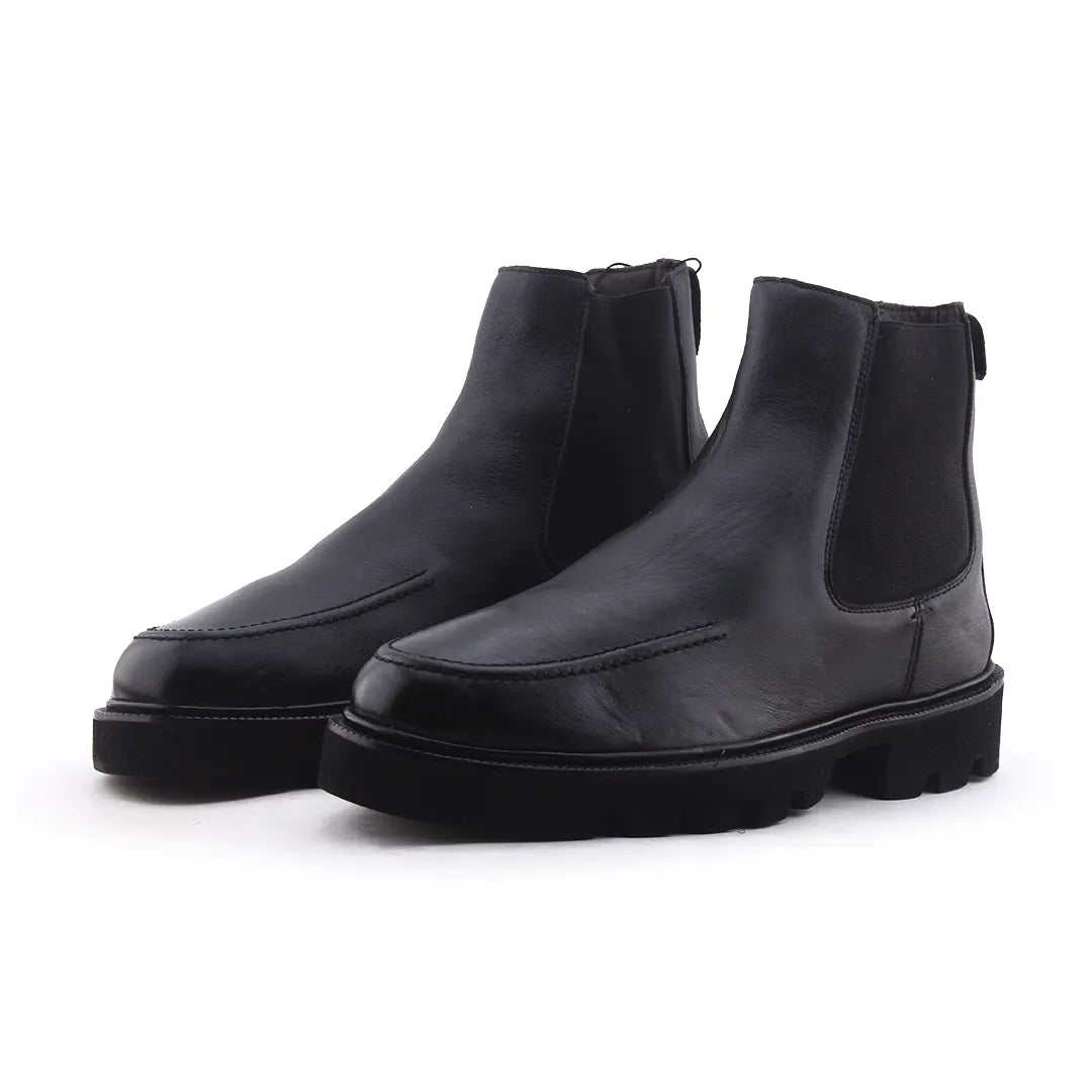 Massimo Dutti Stretchable Ankle Boot | 100% Authentic Leather