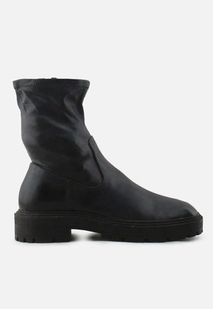 Zara Zipper Block Ankle Boots | 100% Authentic Leather - sundaybazar