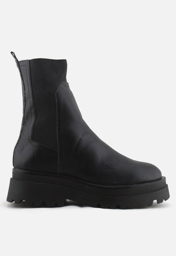 Stradivarius Stretchable Combat Ankle Boots | 100% Authentic Leather