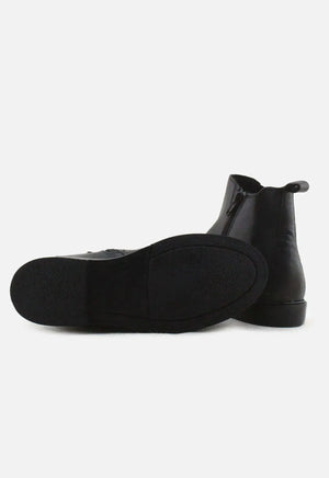 Zara Zipper Stretchable Chelsea Ankle Boots | 100% Authentic Leather - sundaybazar