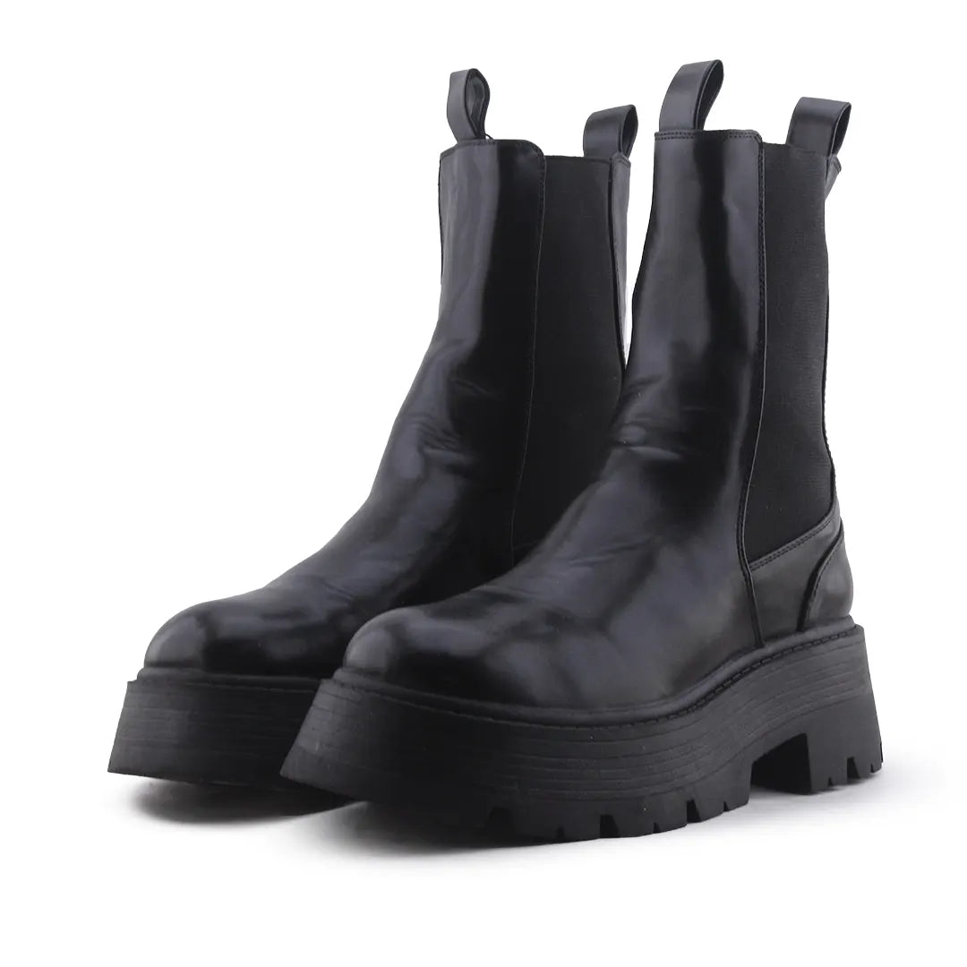 Pull & Bear Stetchable Ankle Boot | 100% Authentic Leather