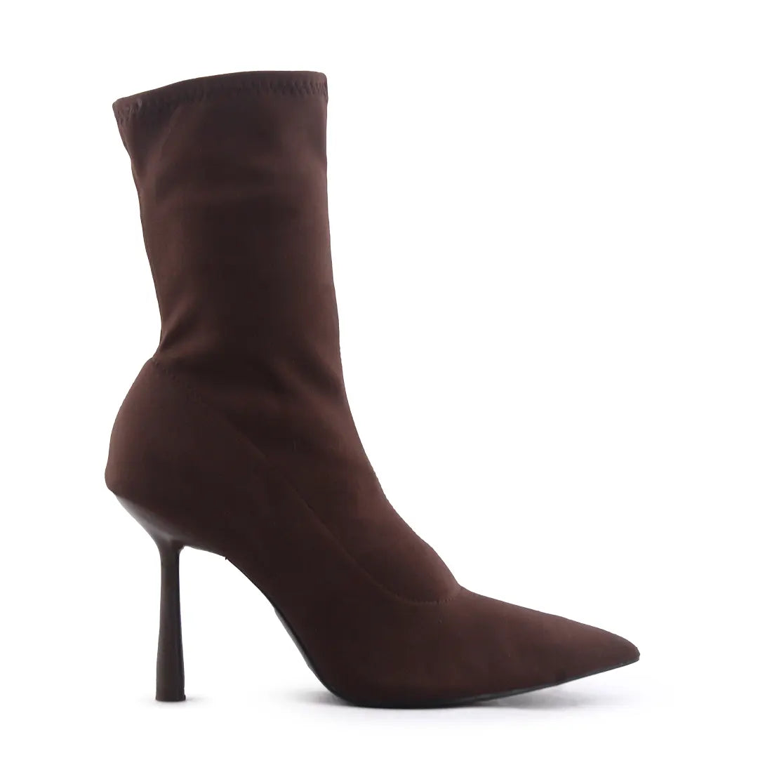 Zara Zipper Textile Ankle Boot
