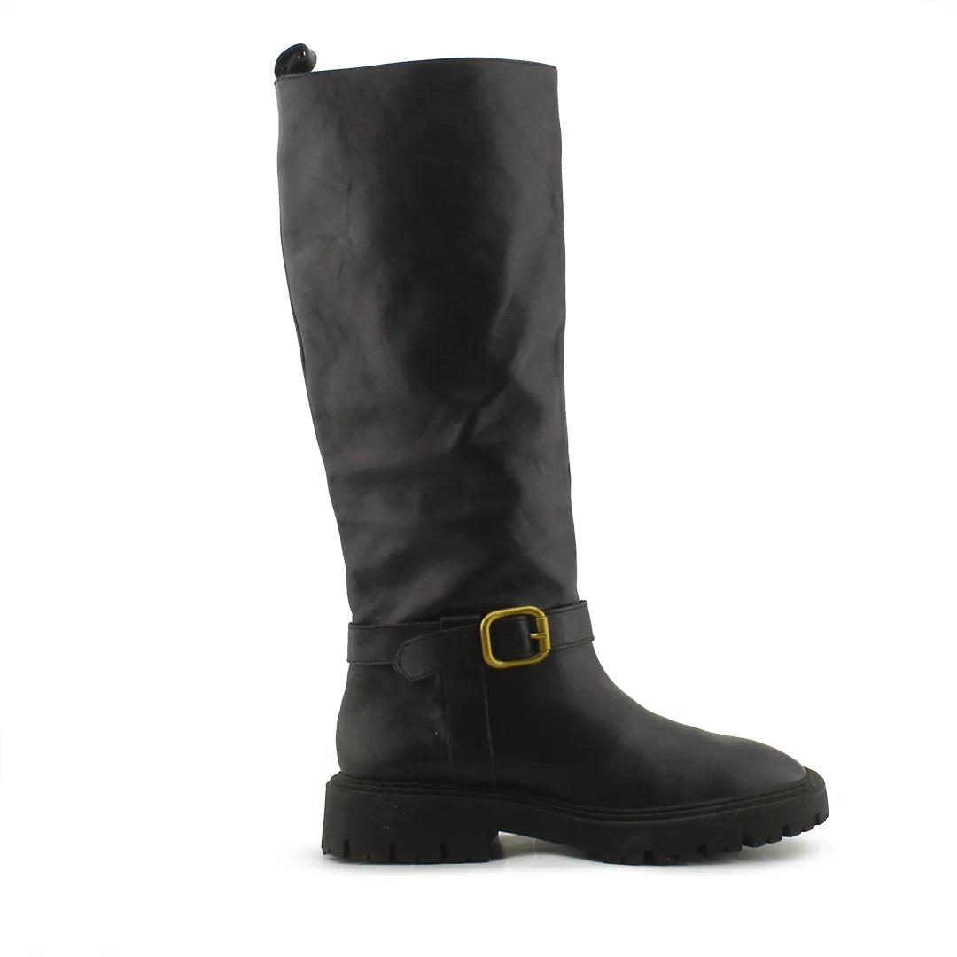 Zara Buckle Strap Knee High Boot | 100% Authentic Leather