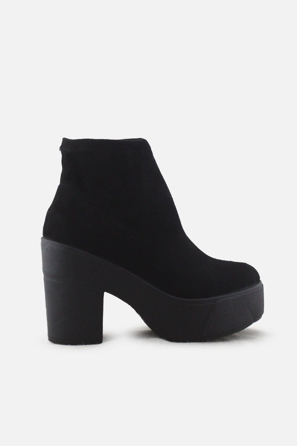 European Brand Block Ankle Boots | Suede