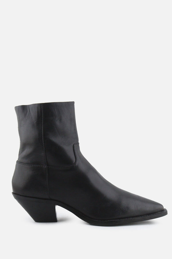 Zara Zipper Block Ankle Boots | 100% Authentic Leather