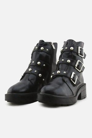 Pull & Bear Zipper Buckle Straps Chelsea Ankle Boots | 100% Authentic Leather - sundaybazar