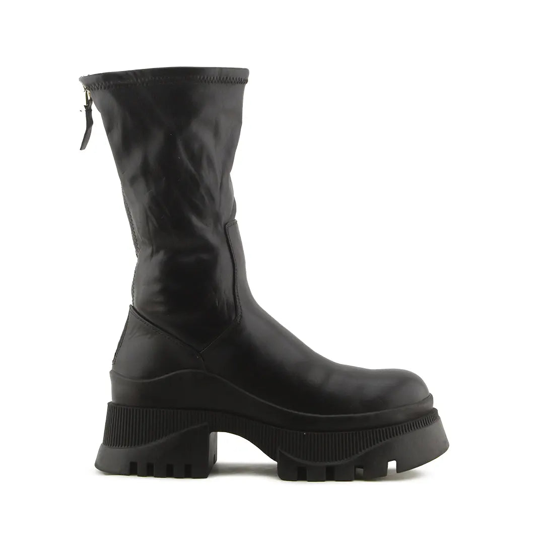 Zara Zipper Sterchable Ankle Boots | 100% Authentic Leather
