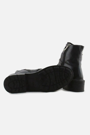 Pull & Bear Zipper Buckle Straps Chelsea Ankle Boots | 100% Authentic Leather - sundaybazar