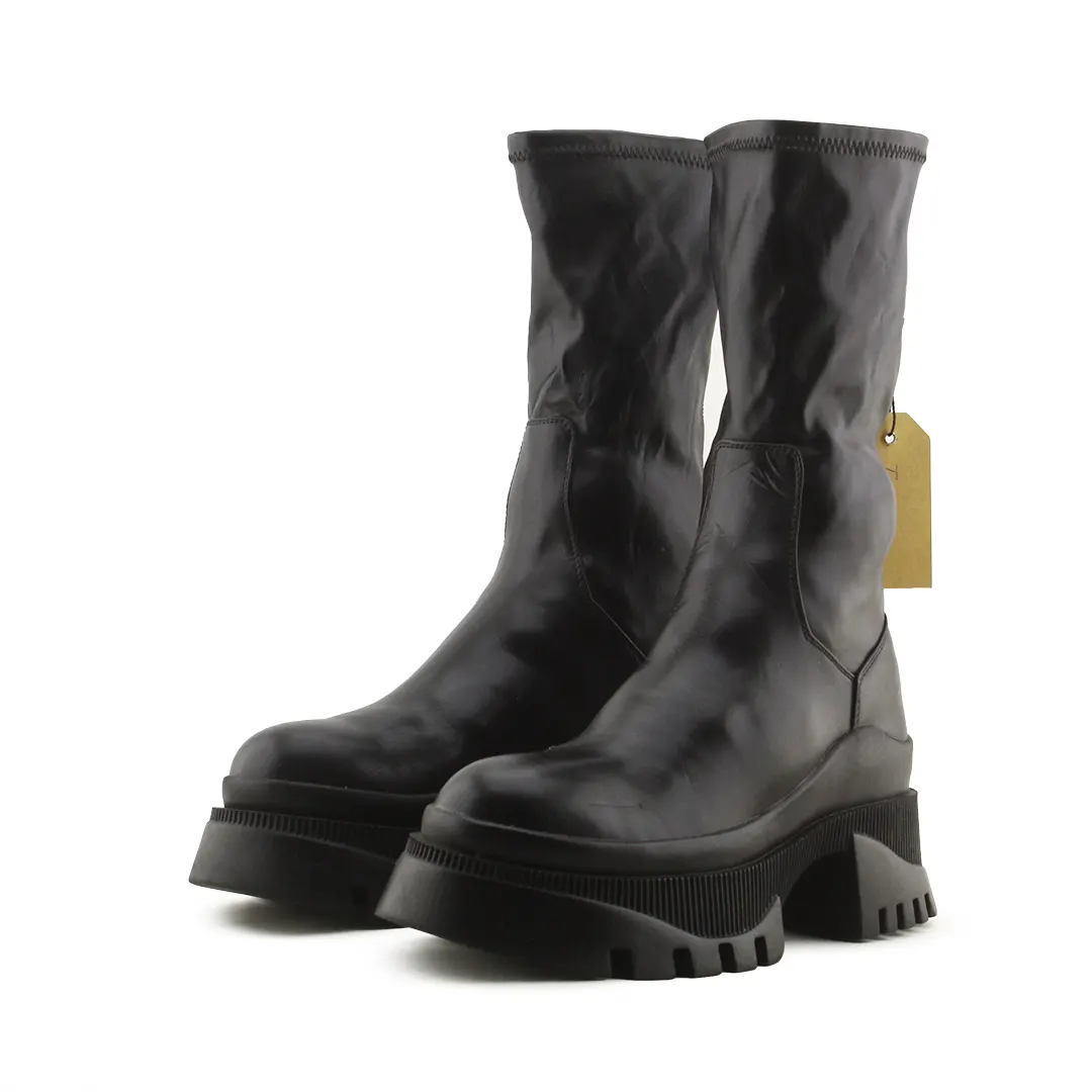 Zara Zipper Sterchable Ankle Boots | 100% Authentic Leather